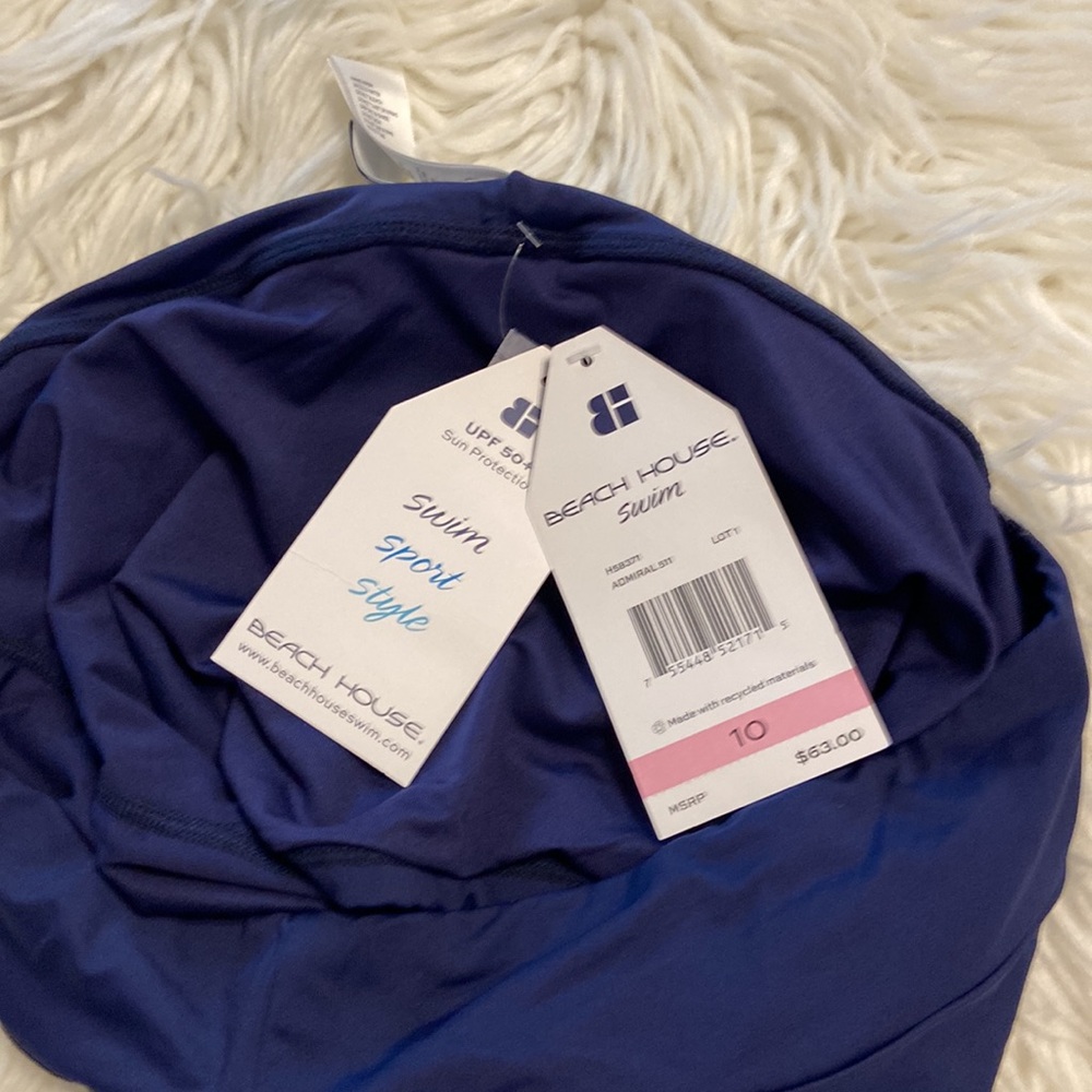 Beach House Swim size 10 bottom/ Skorts brand new with tag color navy blue - Picture 5 of 12